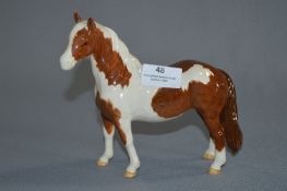 Beswick Figurine - Brown & White Pony