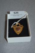 9cT Gold Fob Pendent - Approx 6.8g