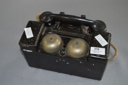 Bakelite Field Telephone Set Mk II