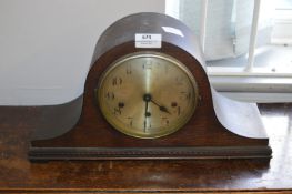 Oak Cased Mantel Clock with Westminster Chimes