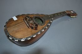Mother of Pearl & Tortoise Shell Inlaid Mandolin