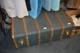 Wood Bound Travel Case and Contents of Books and L