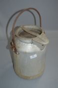 Galvanised Metal Milk Churn