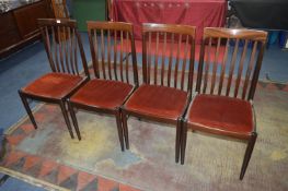Set of Eight Bramin Denmark Slatback Dining Chairs