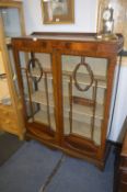 Mahogany Two Door Display Cabinet