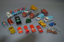 Play Worn Match Box and Corgi Vehicles