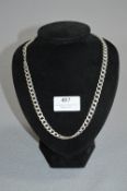 Heavy Silver Chain Necklace - Stamped 925, Approx