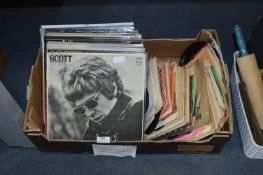 Collection of LPs and 45rpm Records Including Scot