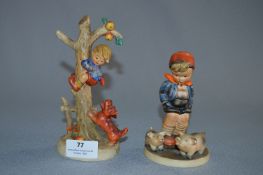 Two Goebel West German Figurines - Culprits and Fa