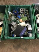 *Box of Assorted CCTV Cameras, Domes, Components,