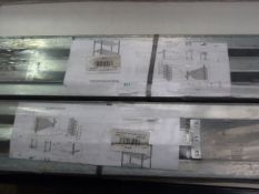 *Two Galvanised 1000x500mm Five Teir Shelves