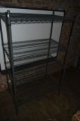 *Grey Powder Coat Four Teir Cold Room Rack 100x60x