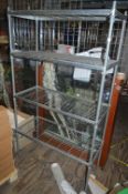 *Galvanized Four Teir Cold Room Rack 105x45x185cm