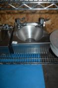 *Stainless Steel Wash Hand Basin with Lever Taps