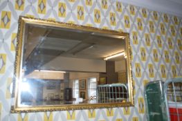 Gilt Framed Beveled Edge Wall Mirror