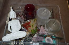 Glassware, Candle Burners, Buddha Ornament, Crysta