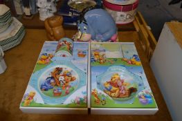 Disney Porcelain Three Piece Winnie the Pooh Dinne