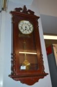 Mahogany Cased Pendulum Wall Clock