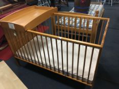Mamas & Papas Pine Framed Cot with Matress