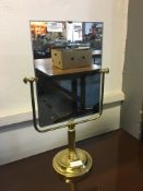 Brass Framed Toilet Mirror