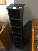 Black Seven Height CD Shelf Unit