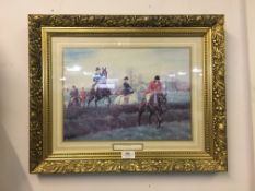 Framed Print - Hunting Scene Over the Brier