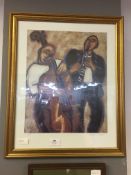 Gilt Framed Print - Duo by Marsha Hammel