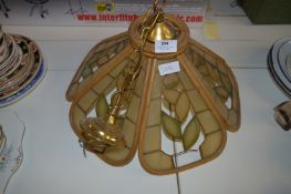 Cane Framed Hanging Ceiling Light Fitting