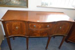 Mahogany Serpentine Fronted Sideboard