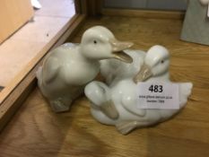 Two Nao Figurines - Ducks