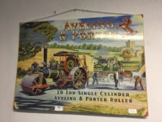 *Printed Metal Advertising Sign - Aveling & Porter