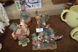 Six Declan's Finnians Blarney Stone Figurines