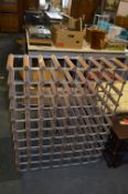 Eighty Bottle Wood & Metal Wine Rack