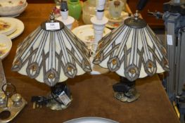 Pair of Tiffany Style Table Lamps