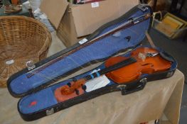 Violin in Case with Bow