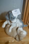 Nao Figurine - Puppies Playing