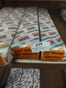 *Two Boxes of Ten Simonds 250mm Half Round Smooth