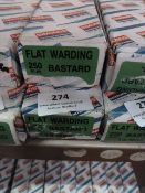 *Two Boxes of Ten Simonds 250mm Flat Warding Basta