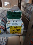 *Box of Five Simonds 350mm Square Second Cut Files