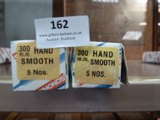 *Two Boxes of Five 300mm Hand Smooth Files