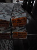 *Two Boxes of Ten 2500mm Square Smooth Files