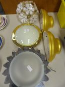 Three Ceiling Lights and Two Wall Lights