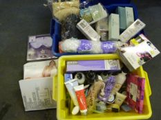 Two Storage Boxes Containing a Quantity of Bathroo