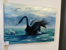 Acrylic Painting on Canvas - I Can Fly by Patricia