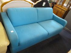 Light Blue Upholstered Sofa Bed