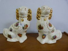 Pair of Reproduction Spaniel Dogs