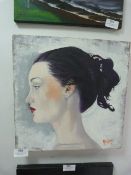 Oil on Canvas - Louise by Roy Lee