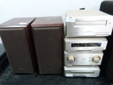 Technics Mini Hi Fi; Stereo, Amplifier, Tuner, Cas