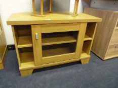 Light Oak TV Entertainment Cabinet