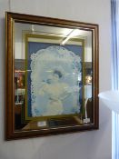Framed Mirror Print - Maws White Rose Toothpaste